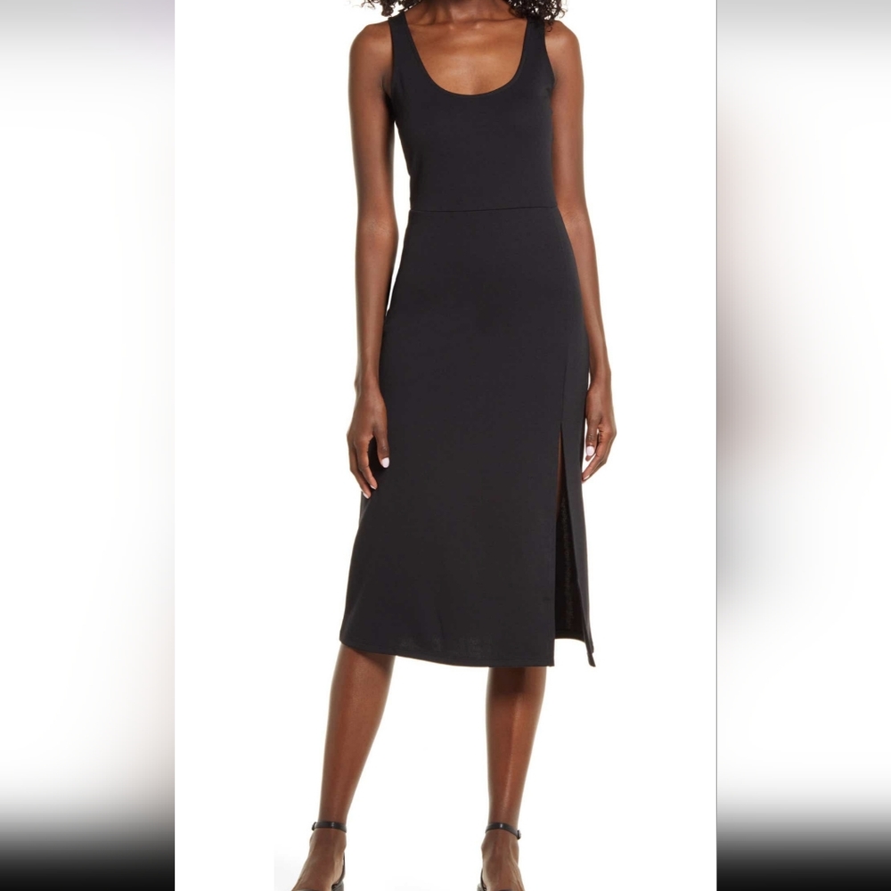 Leith Scoop neck midi dress